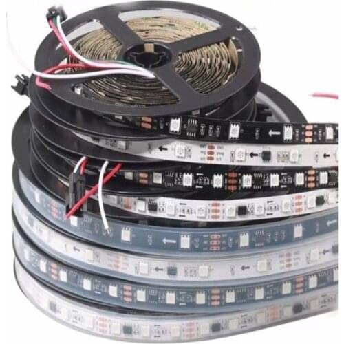 1m/5m 12V LED Pixel Strip WS2811 Programmable Addressable 30/60 leds/m External 1 IC 2811 Control 3 Leds 5050 RGB LED Tape