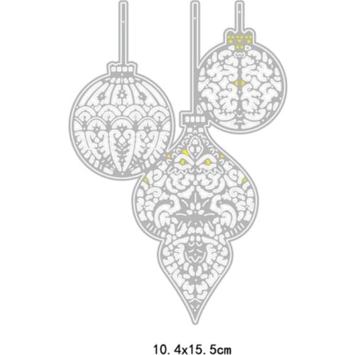 Christmas Decorative Ball Metal Cutting Dies Stencil Scrapbooking DIY Album Card