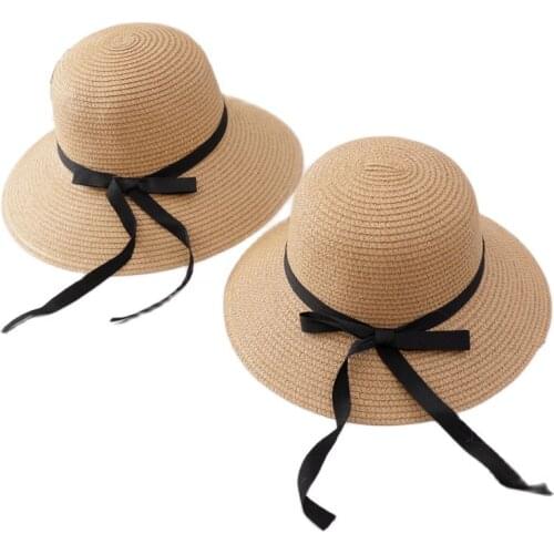 The New Age Children Parent Child Hat Children Summer Korean Style Student Straw Hat Children Sun Hat Children Beach Sun Hat
