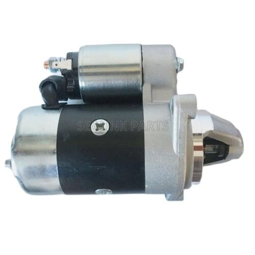 QD124A 12V 1.2KW Starter Electric Starting Motor Fits 186F 188F 192F Engine Generator Counter clockwise rotation