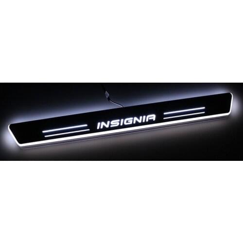 SNCN LED Car Scuff Plate Trim Pedal Door Sill Pathway Moving Welcome Light For Opel Insignia 2015 2016 2017 2018 Accessories