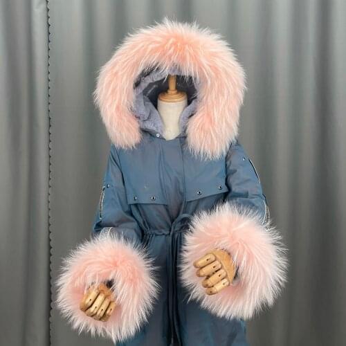 Real Raccoon Fur Collar Womens 100% Natural Fur Gray Collar Real Fur Shawl Raccoon collar Fur Scraves