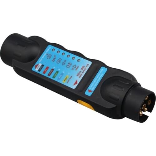 12V Resistance Car Trailer 7-core Signal Light Tester With Trailer Plug Socket Tester Wiring Circuit Light Test
