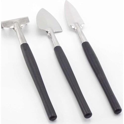 3pcs Mini Shovel Rake Set Wooden Handle Metal Head hand Shovel for Flowers pots Potted Plants Mini Garden Tools Seed planter s1