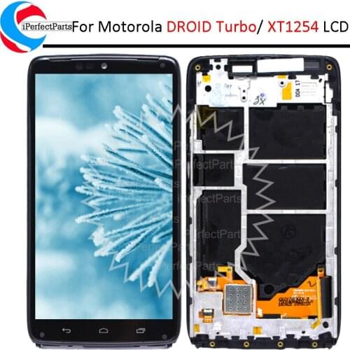 5.2'' For Motorola Moto Droid Turbo LCD XT1254 Display Touch Screen Digitizer Assembly Replace For Moto XT1254 Display