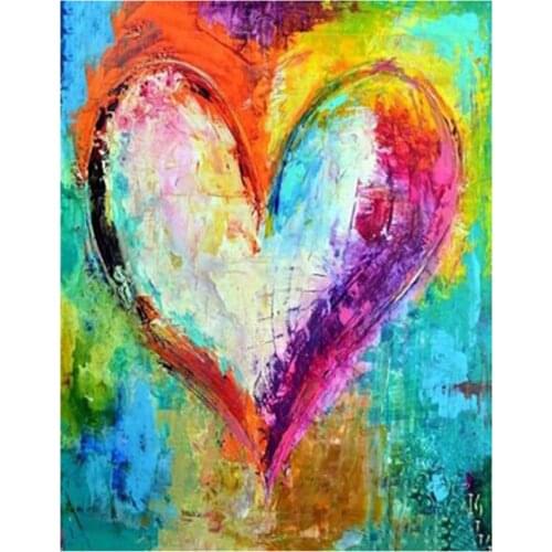 5D DIY Diamond Painting Art Full Square/Round Drill "Color Heart Love " Embroidery Cross Stitch Gift Home Decor XN1375
