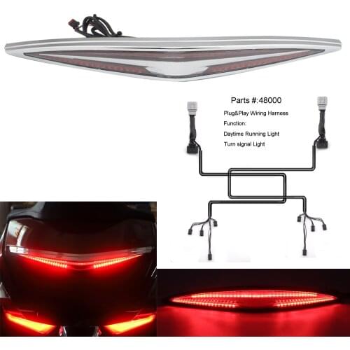 Motorcycle Accessories Rear Trunk LED Red light For Honda Goldwing 1800 GL1800 2018 2019 2020-up Brake Light Turn Signal