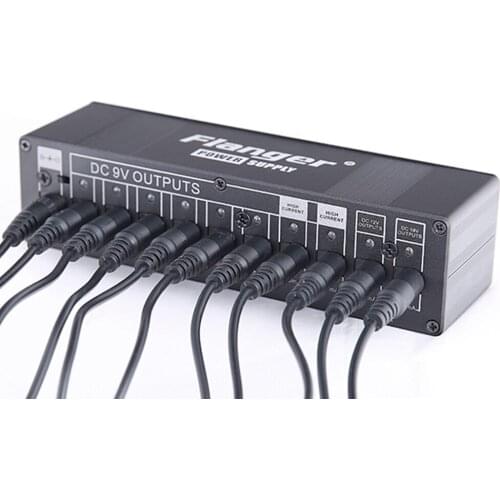 KOKKO Pedal Power Supply 10 Outputs = 6Ways 9V100ma 2Ways 9V/500ma 12v/500ma 18V/500ma Short Circuit / Overcurrent Protection