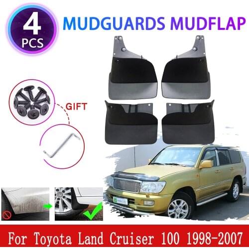 For Toyota Land Cruiser 100 LC100 FJ100 1998~2007 Mudguards Mudflaps Fender Mud Flap Splash Mud Guards Cover Protect Accessories