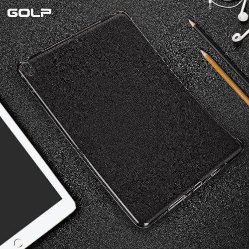 Cover for iPad 2 3 4 Case, GOLP Shockproof Ultra Slim Thin Transparent Soft TPU Silicone Back Cover for ipad 4 2 3 case