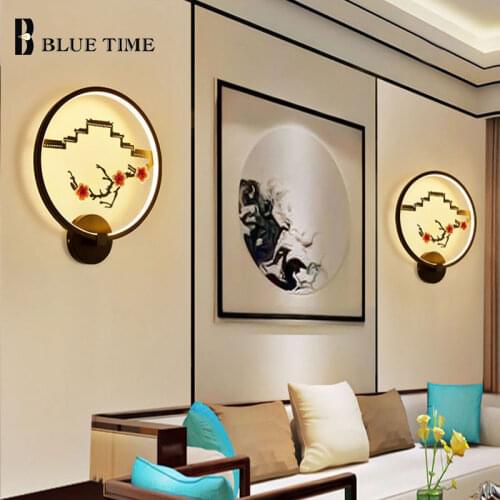 Balck Frame Led Lustre Modern Wall Light Indoor Home Small Wall Lamp Aisle Corridor Bedroom Lights Living Room Dining Room Lamps