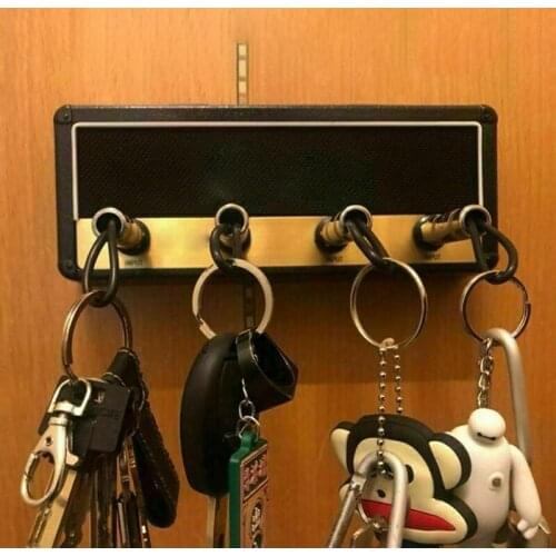 Key Storage Guitar Keychain Holder Jack II Rack 2.0 Electric Key Rack Amp Vintage Amplifier Gift wall home house key holder