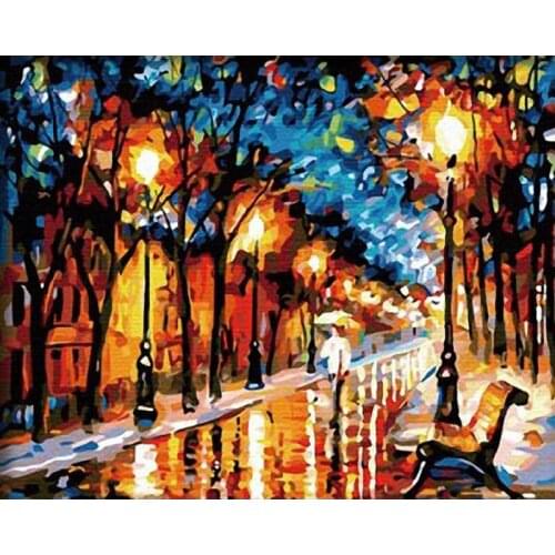 GATYZTORY Frame DIY Painting By Numbers Picture By Numbers Landscape Wall Art Acrylic Paint For Home Decor Art