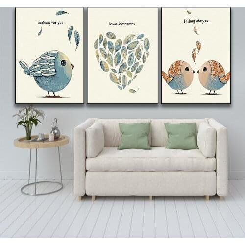 Painting By Numbers Love 1Set/3PCS DIY Coloring By Numbers HandPainted Kits Drawing Canvas Pictures Figure Home Decoration Gifts