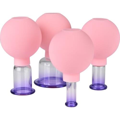 24/13/4/2 Suction Cups Vacuum Cupping Set PVC Head Glass Massage Jars Weight Loss Chinese Medical Therapy Pain Relief masajeador