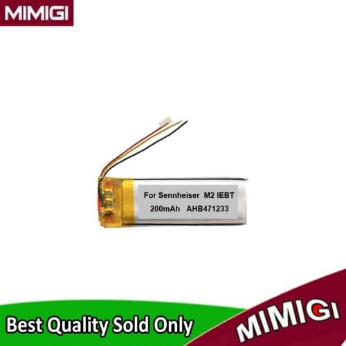 Original Replaces 200mAh AHB471233 Battery For Sennheiser M2 IEBT Bluetooth Sports Earphone Batterie AKKU