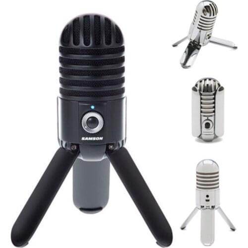 Original Samson Meteor Mic USB Studio Recording Condenser Microphone For Computer Home Studio Skype IChat Voice Recognition