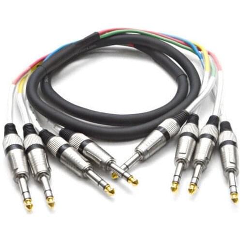 Details about Seismic Audio NEW 4 CHANNEL TRS SNAKE CABLE - 15 Feet -Pro Audio Patch