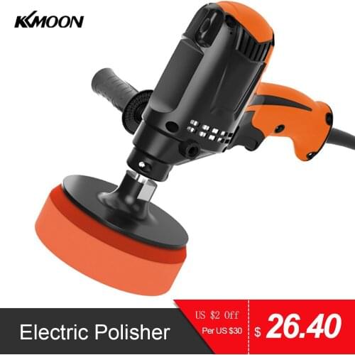 KKMOON Professional 980W Electric Car Polisher Polishing Machine Six Gears Adjustable Speed Car Electric Polisher Waxing Machine