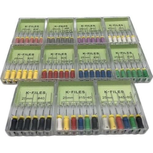 Dental Tools Root Cannal Endo K File 25mm Stainless Steel Endodontic Instruments Dentist Dentistry Odontologia