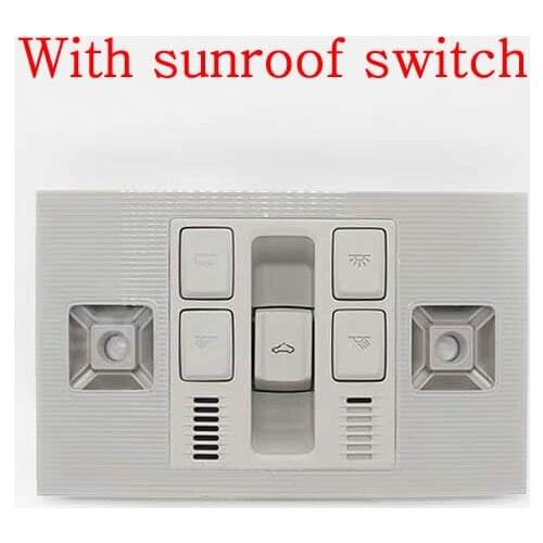 Grey For Golf MK7 2015-2017 LED Reading Light Roof Ceiling Dome Lamp Inner Dome Light Sunroof Switch Superb 2016-2017 Tiguan MK2