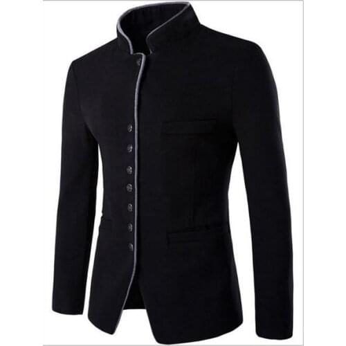 Windproof Overcoat Woollen Chinese style Hombre Mens Coats New Winter Autumn Windbreaker Male Fashion Business Casual Thermal