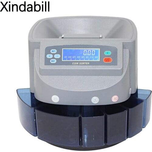 Xindabill Value Coin Counting Machine USD/EUR/THB/RUB/CAD/MYR Cash Coin Counter Note Selector Sorter Oem