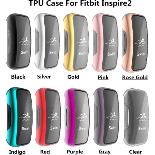 Protective Case For Fitbit Inspire 2 Smart Watch Shockproof Anti-scratch Cover Shell For Inspire2 Smartwatch Accessories