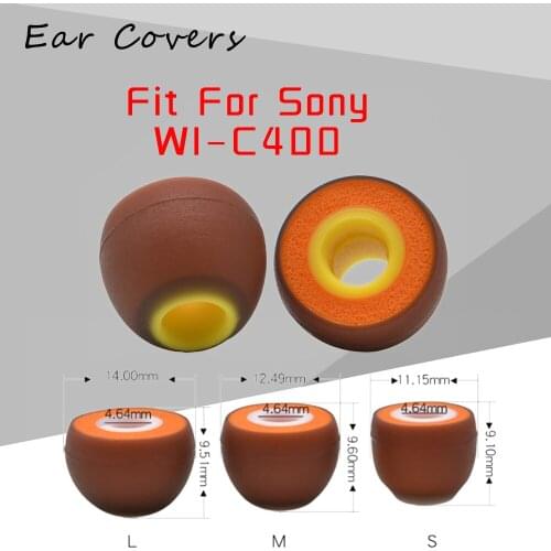 Earplugs For Sony WI-C400 WI C400 Earphone Ear Buds Replacement Headset Ear Pad PU