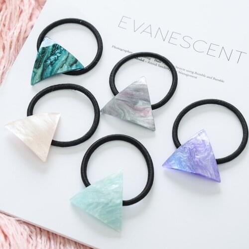 Fashion Simple Triangle star sky wild hair ring hair accessories Girls Women Hair Accessories Elastic Hair Rope Rubber Bands