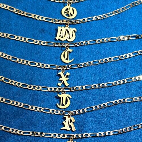 2020 New Gold Color Initial Letter Anklets Bracelet For Women A-Z Alphabet Adjustable Fashion Anklet Beach Barefoot Foot Jewelry