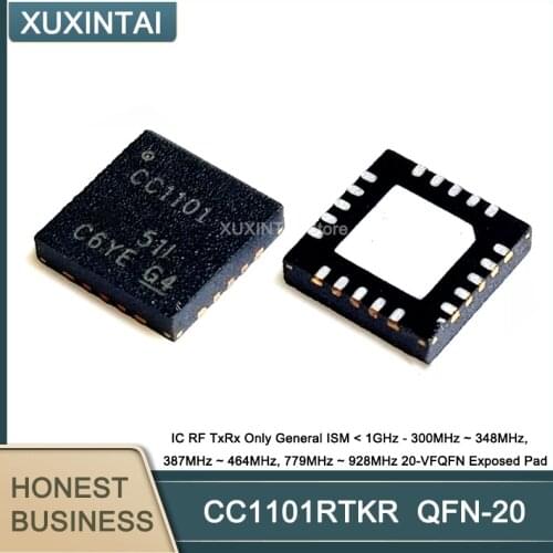 10pcs/lot CC1101 CC1101RTKR CC1101RGPR RFIC RF TXRX VFQFN-20