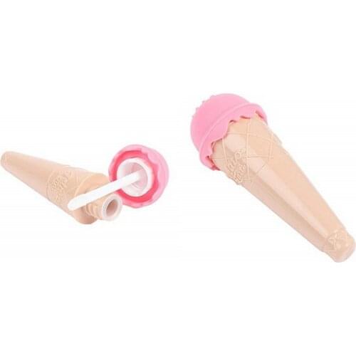 100pcs 8ml Empty Lip Gloss Tubes Cute Ice Cream Cone Lip Glaze Bottle Refillable Lip Balm Cosmetic Container DIY Makeup
