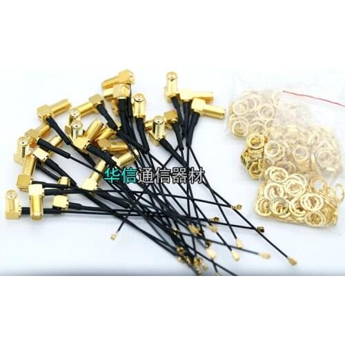 15CM Length RG1.13 U.FL to SMA extension cable IPX to SMA curved female inner hole adapter cable WIFI/GSM/3G/GPS module antenna