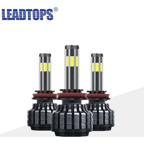 LEADTOPS 2pcs High Power Canbus 200W Auto Lamp H1 LED H7 H8 H9 9005 9006 H11 H13 Led Headlight Bulbs H4 8Sides Car Light