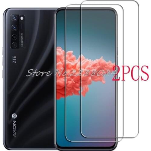 2PCS FOR ZTE Axon 20 5G Axon20 Tempered Glass Protective On A20 A2121 6.92" Screen Protector Glass Film Cover