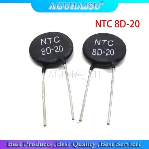 5pcs Thermistor Resistor NTC 8D-20 Thermal Resistor
