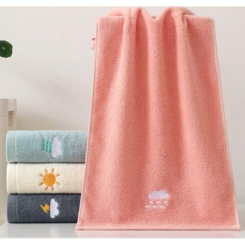50x25CM 100% Cotton Rectangle Face Towel Baby Wipes Wash Cloths Embroidered Soft Hand Towel Kids Bathroom Products Toallas