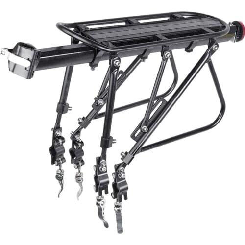 Quick Release Bicycle Luggage Carrier Universal Rear Cargo Rack Stand Bike Trunk Aluminum Alloy Bike Cargo Rear Rack Shelf