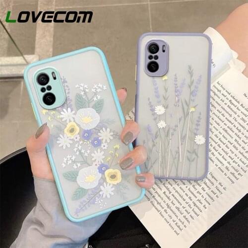 Cute Flower Leaf Phone Case For Xiaomi Redmi Note 10 9 Pro 10S 9S Mi 11 Lite 10 10T Mi POCO X3 NFC Camera Protection Soft Cover