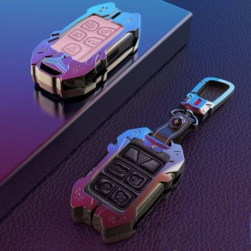 Zinc Alloy Shell Car-Key-Case Keychain Protection Cover Car Styling For Landrover Autobiography Discovery JaguarXEL Accessories