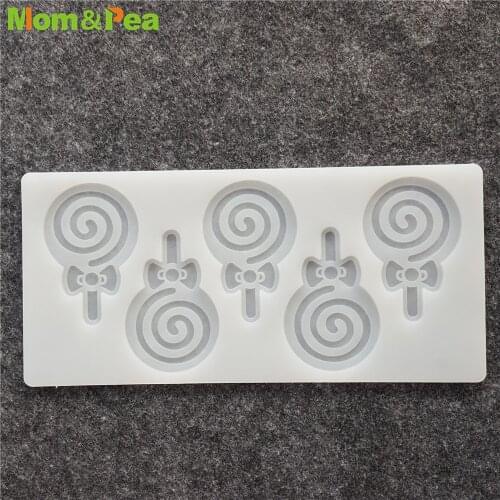 CX111 5-Lollipop Shaped Insert Silicone Mold Chocolate Ornamental Fondant Mould Cake Decoration Tools