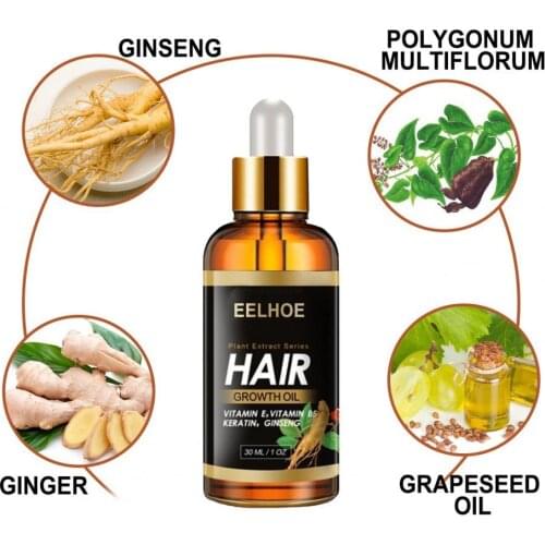30ML Hair Growth Conditioner Effective Multifunctional Herbal Ingredients Hair Care Essential Oil Hairdressing Tools