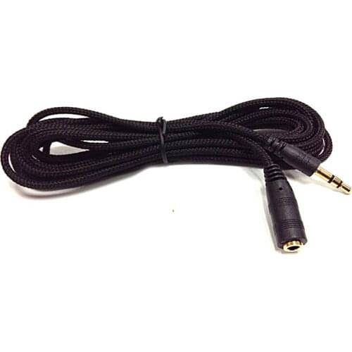 5meters 16Ft Headphone Extension Cable 3.5mm Jack Male to Female AUX Cable M/F Audio Stereo Extender Cord Earphone Cloth Cable