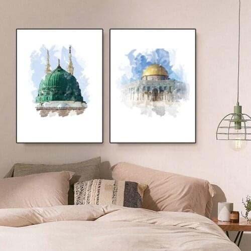 African Great Building Canvas Painting Posters and Prints Scandinavian Wall Art Picture for Living Room Home Decor Cuadros