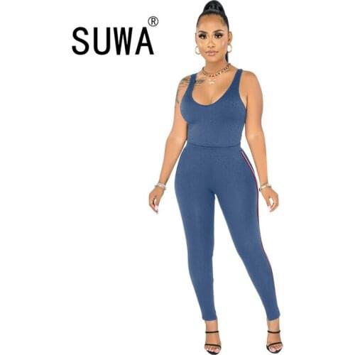 Sexy Club Matching Sets Womens Two Piece Outfits Sleeveless Tank Tops High Waist Pencil Pants 2021 Wholesale Clothing Streetwear