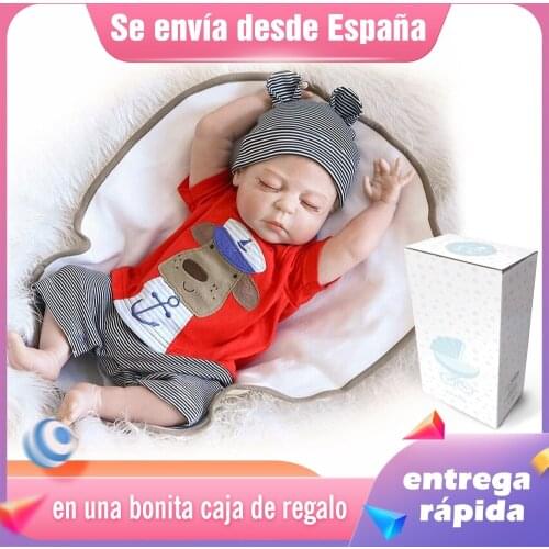 49CM premie bebes Reborn Dolls Realistic newborn baby Doll soft full body silicone Boneca Doll doll Christmas Surprice