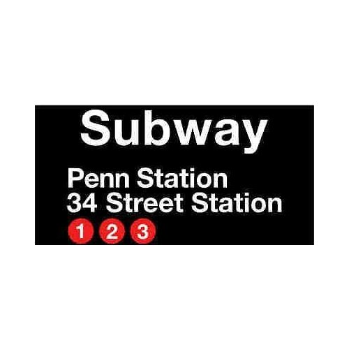 Station New York City Subway Station Sign Metal Subway Sign Plaque 12x16 inches