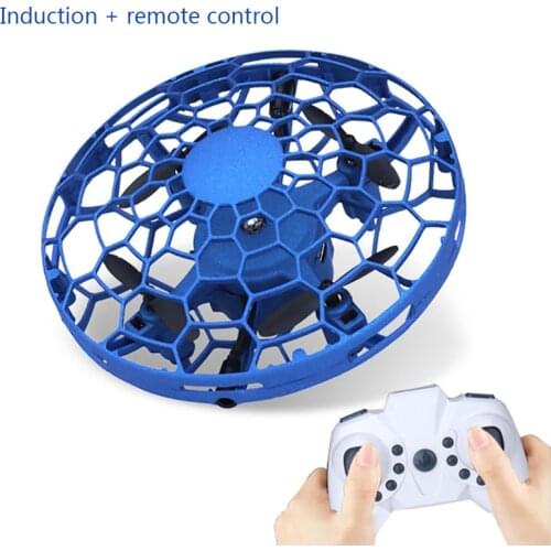 Mini Helicopter UFO RC Drone Gesture Infrared Sensor Aircraft Anti Collision Watch Remote Control Induction Flying Childrens Toy