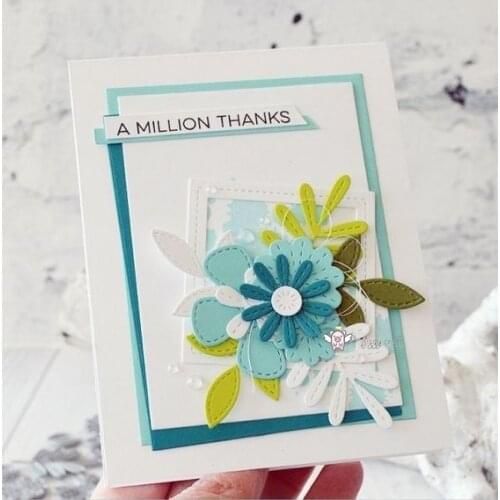 Mmao Crafts Metal Steel Cutting Die New Flower leaf decoration Stencil For DIY Scrapbooking Paper/photo Cards Embossing Dies